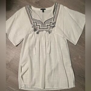 J. Crew Dress w/ tassel and embroidered details. Size S.